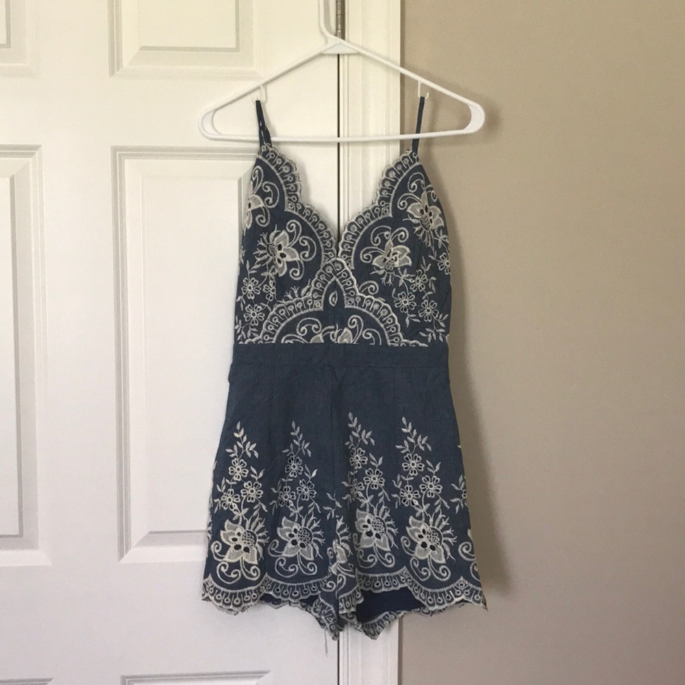 scalloped romper